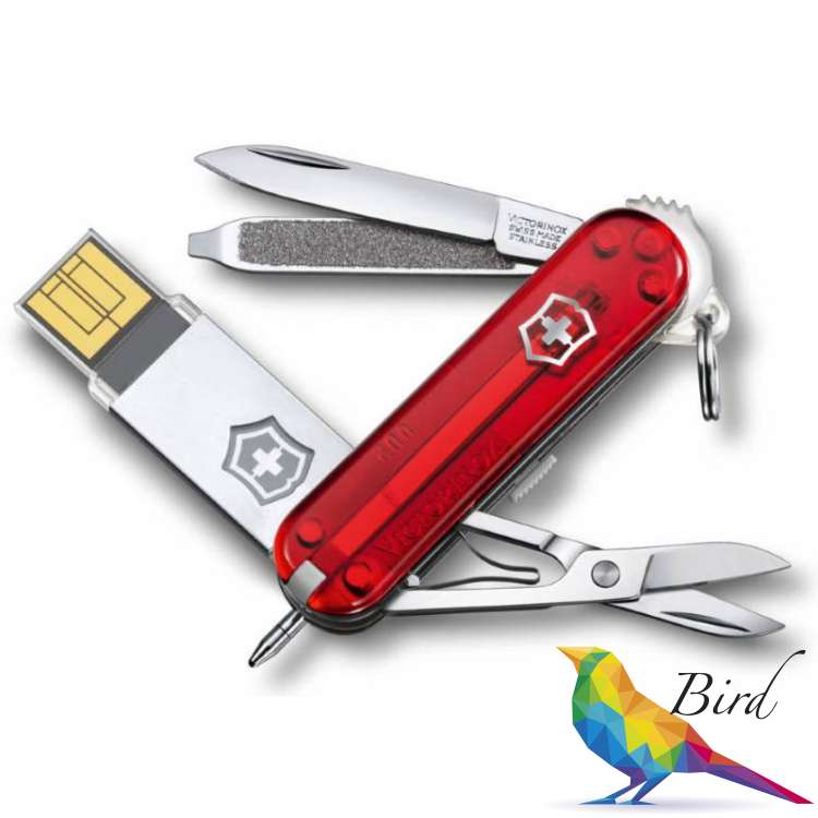 Фото Складной нож-брелок Victorinox work USB 16Gb 4.6125.TG16B | Интернет магазин Bird.in.ua