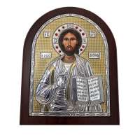 Серебряная Икона Leader Argenti Иисус Христос 110х145 Swarovski 05.3860 OL