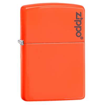 Зажигалка Zippo Neon Orange Lighter LOGO 28888ZL
