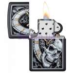 Фото 29854  - зажигалка ZIPPO 218 Skull Clock Design | Интернет магазин Bird.in.ua