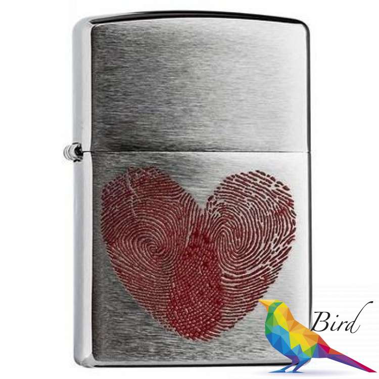 Фото Зажигалка Zippo Heart Thumbprints 29068 | Интернет магазин Bird.in.ua