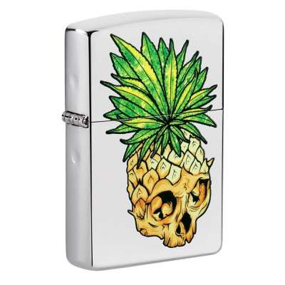Зажигалка Zippo Leaf Skull Pineapple 49241