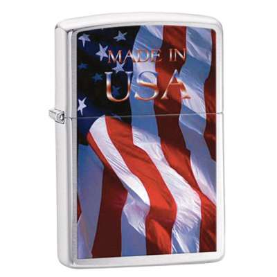Зажигалка Zippo MADE IN USA FLAG 24797