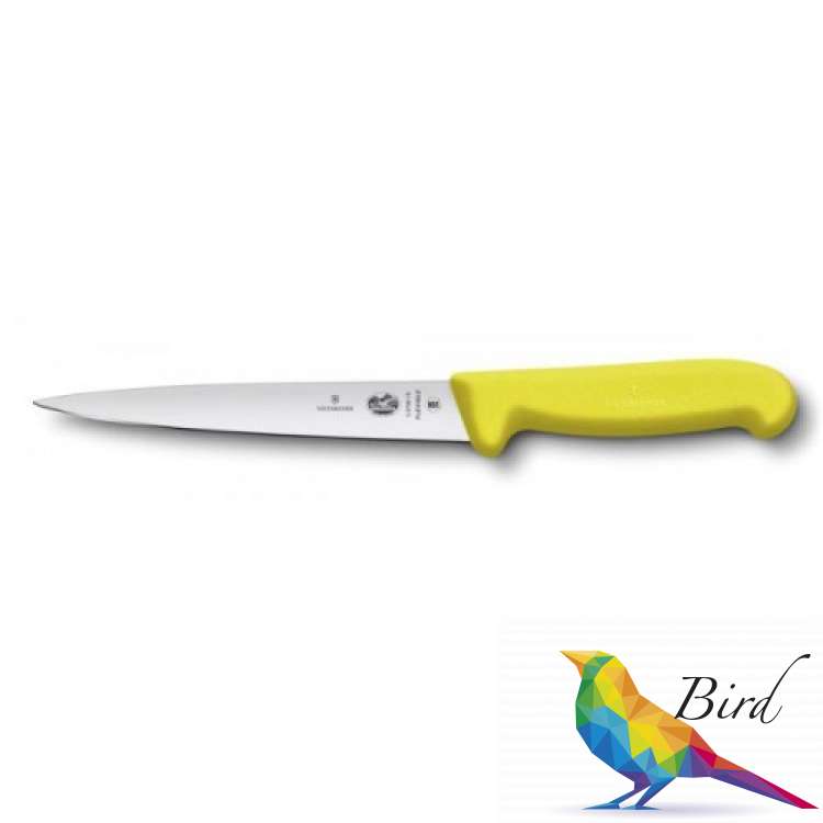 Фото Кухонный нож Victorinox Fibrox филейный лезвие 18см 5.3708.18 | Интернет магазин Bird.in.ua