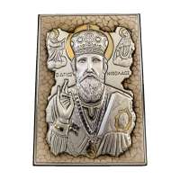 Серебряная Икона Leader Argenti Николай Угодник 100х140 мозаика 05.7599.279W