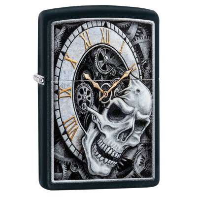Зажигалка Zippo Skull Clock Design 29854