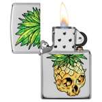 Фото Зажигалка Zippo Leaf Skull Pineapple 49241 | Интернет магазин Bird.in.ua
