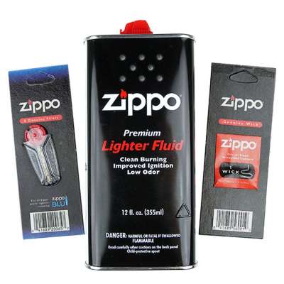 Набор Zippo из Топливо 355 ml + Кремень + Фитиль