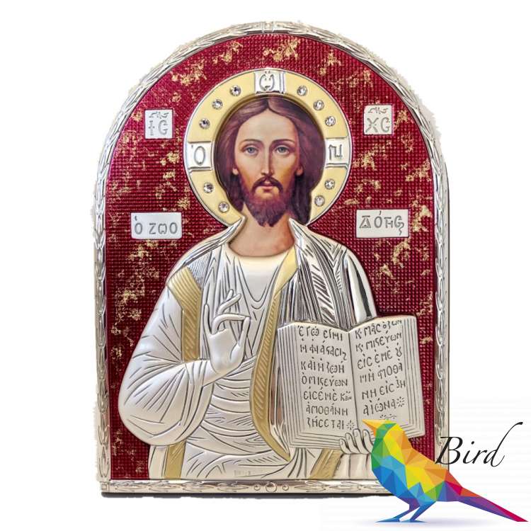 Фото Серебреная Икона Leader Argenti Иисус Христос 150x200 05.B855.60R | Интернет магазин Bird.in.ua