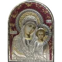 Серебряная Икона Leader Argenti Казанской Божьей Матери 80х100 Swarovski 05.B853.276R