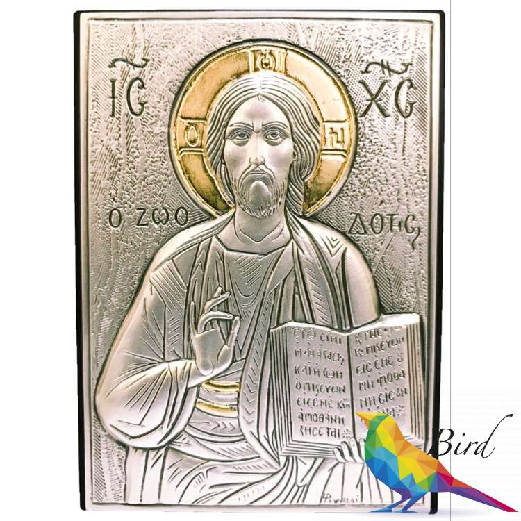 Фото Серебреная Икона Leader Argenti Иисус Христос 70x100 05.B839.60D | Интернет магазин Bird.in.ua
