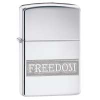 Зажигалка  Zippo Etched Freedom Design 49129