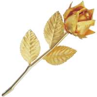 Золотая Роза Golden в подарочной коробке 702 HB