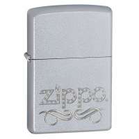 Зажигалка Zippo SCROLL SATIN CHROME 24335