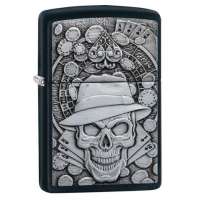 Зажигалка  Zippo Gambling Skull 49183
