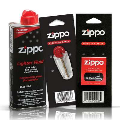 Набор Zippo из Топливо 125 ml + Кремень + Фитиль