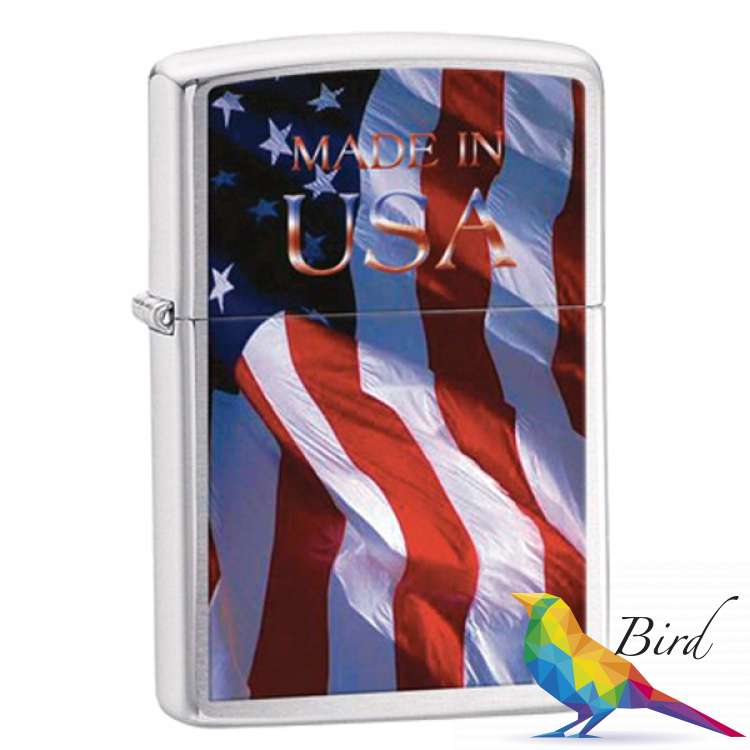 Фото Зажигалка Zippo MADE IN USA FLAG 24797 | Интернет магазин Bird.in.ua