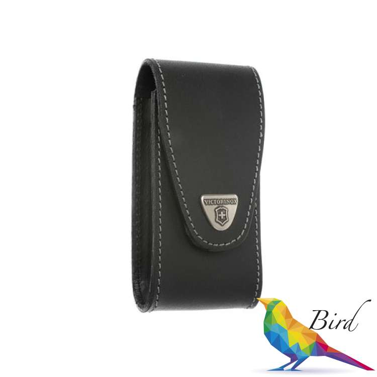 Фото Чехол Victorinox на пояс кож.чёрн "Jumbo" на липучке для 0.9064-Xl (111мм) 4.0524.XL | Интернет магазин Bird.in.ua